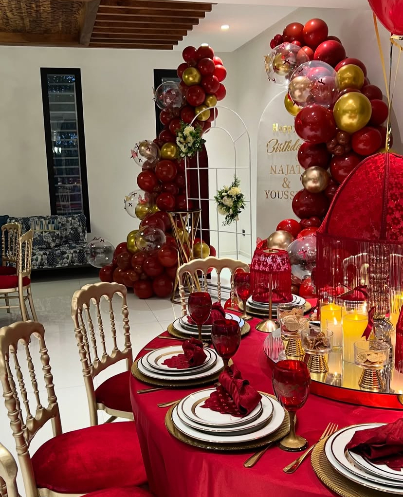 Colorful birthday party decoration setup by Xplore Events with balloons and themed props